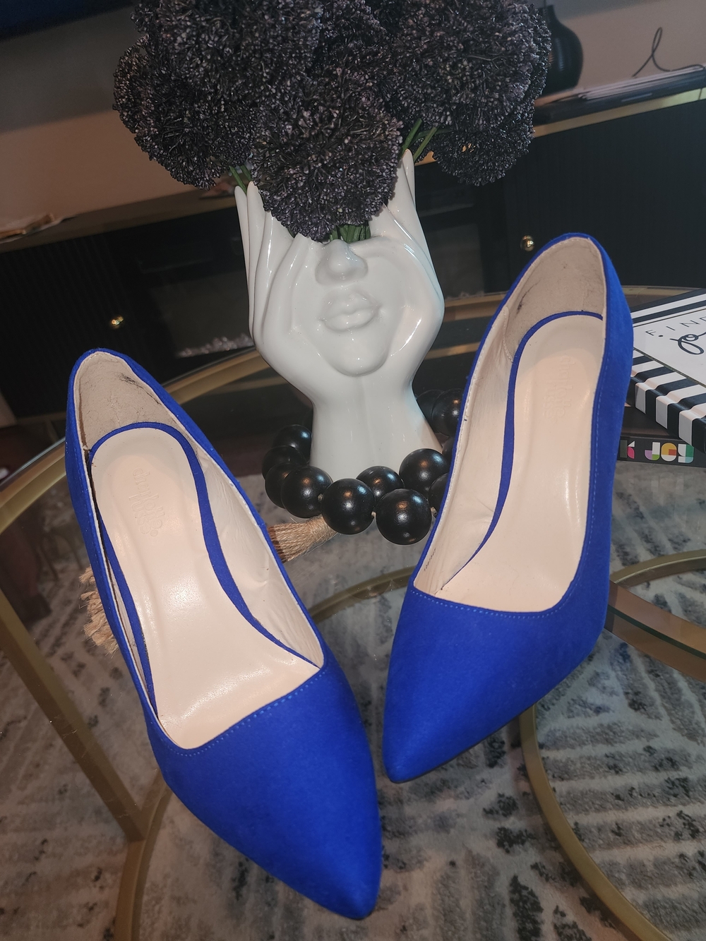 Women's Classic Pointed Toe Pumps in Royal Blue